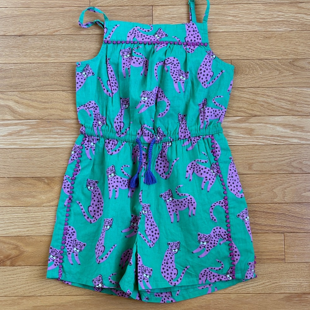 Green and Purple Kids Romper